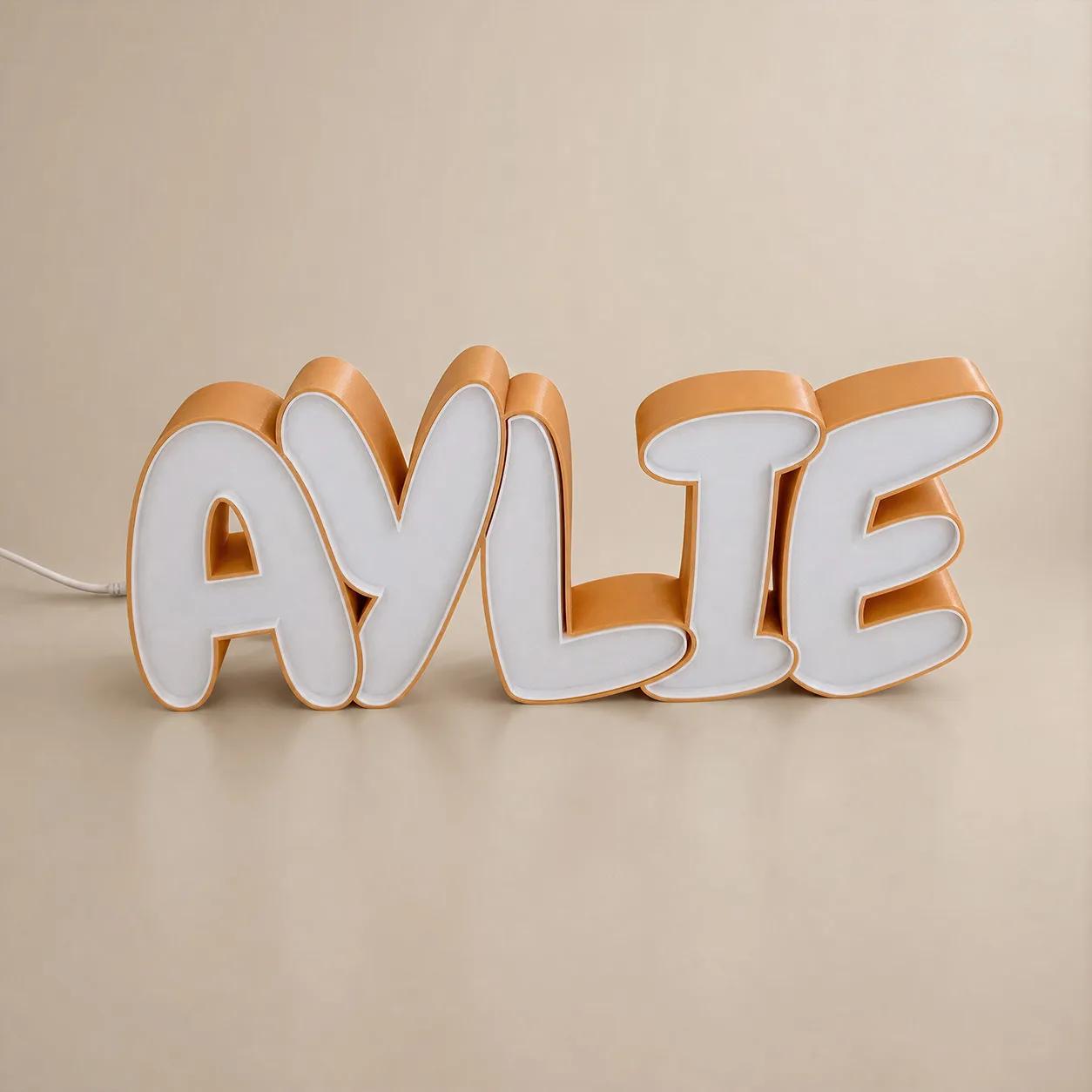 Prénom lumineux Aylie